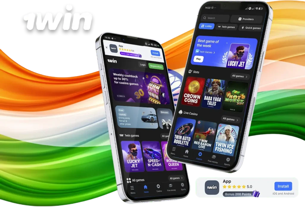 1win mobile applications for Android and iOS