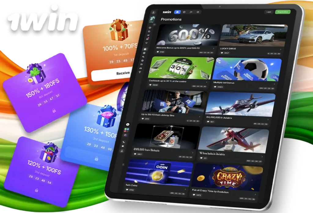 Welcome Bonus and Promotion 1win in India